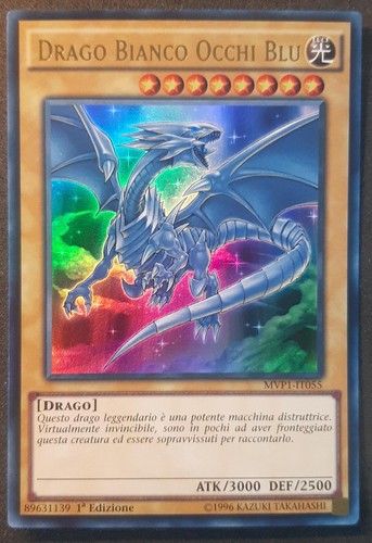 Drago bianco occhi - blu, 1^