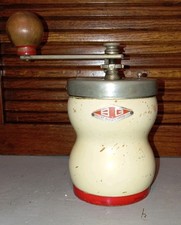 Raro Macina Caffè Marca B.G. VINTAGE macinino cilindrico in legno Made In Italy