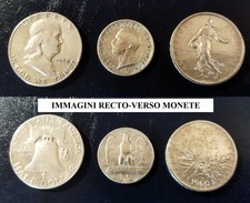 LOTTO N. 3 MONETE ARGENTO 1/2