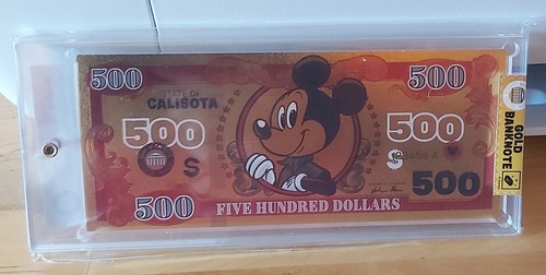 Disney gold banknote - gold,