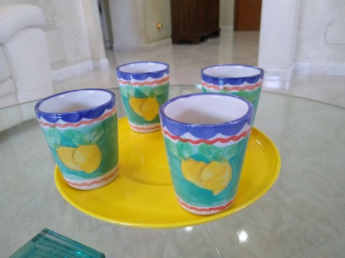 Servizio limoncello bicchieri