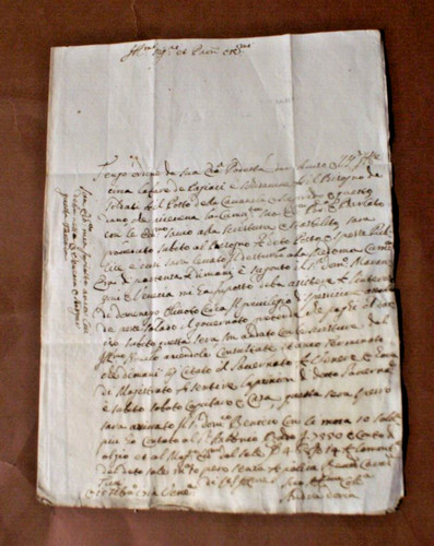 W172 antica lettera databile - lettera,