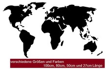 Adesivo mappa del mondo per