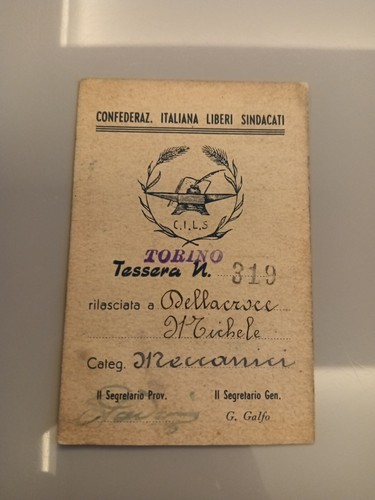 Trade union card - union, free
