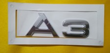 STEMMA TARGHETTA SCRITTA LOGO FREGIO BAULE POSTERIORE AUDI A3 OTTIMA QUALITA'