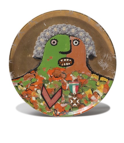 Piatto tecnica mista enrico - piatto,