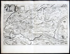 stampa antica pianta di Roma