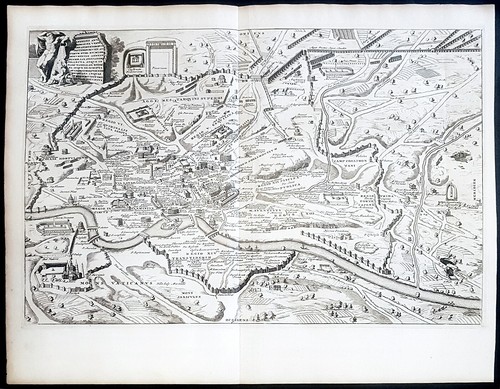Stampa antica pianta - stampa, roma
