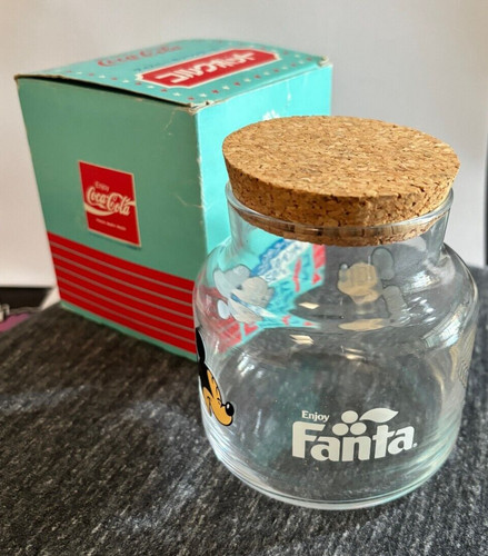 Barattolo vetro vintage fanta - barattolo,