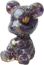 Statua Orso in Pietra Ametista