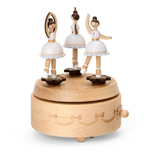 Music box legno - legno,, ballerina