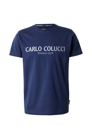 Shirt carlo colucci blu - t-shirt,