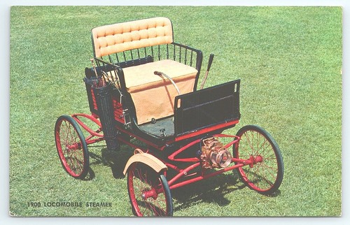Cartolina 1900 locomobile - cartolina,