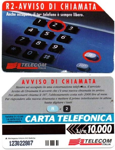 Scheda 108 telefonica r2 - 108.,