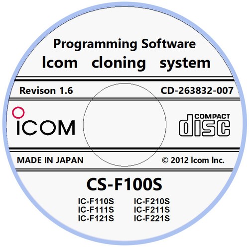 Software icom f100s - software, cs-f100s