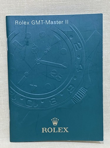 Rolex gmt master booklet - gmt-master, ii