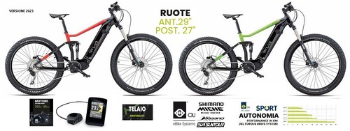 Bike mtb full suspension - e-bike, 29"