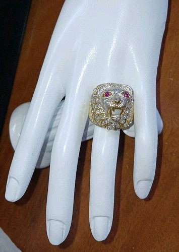 Anello uomo testa leone - anello, di