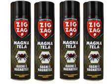 4 ZIG ZAG INSETTICIDA MAGNATELA CONTRO RAGNI E RAGNATELE 500 ML