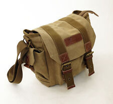 Borsa fotocamera DSLR leggera vintage tempo libero tela