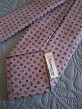 CRAVATTA TIE 7 fold -(7 pieghe) SANSEVERINO Napoli made in Italy New! rare