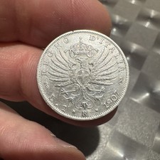 MONETA REGNO V. E. III 1 Lira