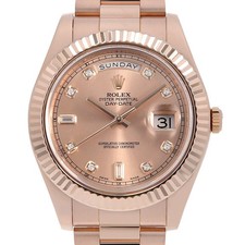 ROLEX Day Date II 8P Round 2P