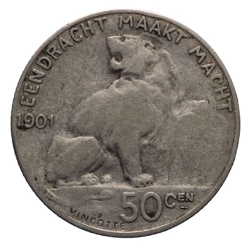 Belgio 50 cent 1901 - dn,