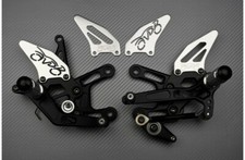 Pedane Arretrate Regolabili AVDB Silver HONDA CBR 600 RR 600RR PC40 2013-2017