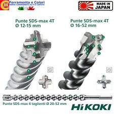 Punte Trapano HIKOKI PUNTA SDS MAX Uso Professionale Muratura Calcestruzzo Armat