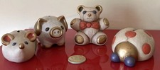 Thun Salvadanaio Teddy,maialino,coccinella,topo, Fuori Produzione Vintage