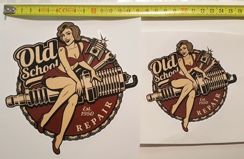 Adesivi pin girl - up, old