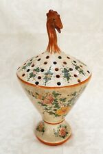 vaso porta fiori palme deruta maiolica porcellana numerato sevres capodimonte