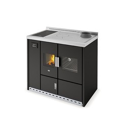 STUFA TERMOCUCINA A LEGNA EVA