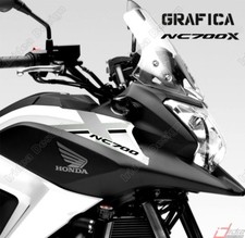 ADESIVI DECAL STICKERS PER HONDA NC700X NC 700 X RACING CARENA GRAFICA NERO ARG