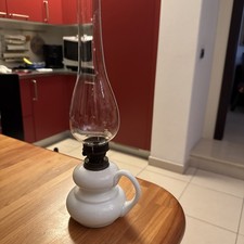 Antica lampada olio vetro e - antica,