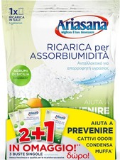Ariasana Ricarica in Sali Assorbiumidità Fragranza Agrumi Formato Convenienza di