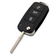 CHIAVE Cover Guscio Telecomando 3 Tasti Compatibile per volkswagen + LOGO POLO *