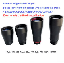 Espansore raggio laser collimatore 400-1550nm 1,5-20X restringimento fascio ottico personalizzato