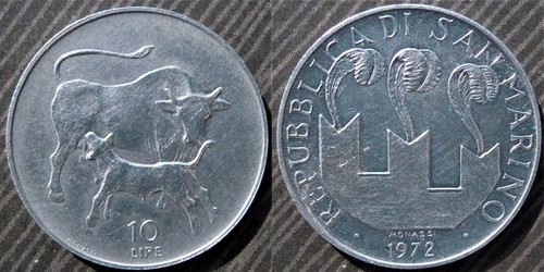 San marino 10 - , 1972