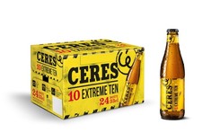 Ceres Extreme Ten - 24 Bottiglie da 33 cl, Birra Bionda Doppio Malto,