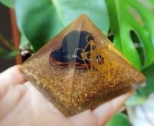 Minerali - Piramide Orgonite, Shungite & Tormalina Chakra Reiki Cristalloterapia