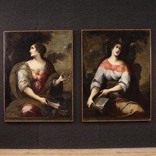 Pair of Sibyls Two Paintings