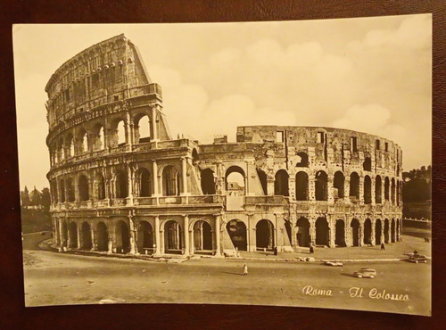 Cartolina roma colosseo - cartolina,