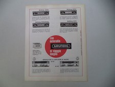 advertising Pubblicità 1967 AUTORADIO GRUNDIG WELTKLANG 2000/3000/4000/4500