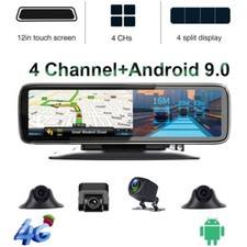 Dash Cam 12" 4G LTE 4 CHS