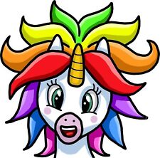 Adesivo colorato unicorno arte