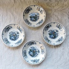 Set 4 Cesti Frutta Mason's Ironstone Blu Multicolore Singolo Frutta Macedonia 