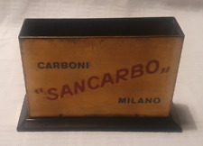 A078_ CARBONI "SANCARBO" MILANO - Portapenne da scrivania in latta