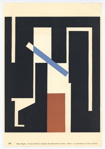 Mauro reggiani xylografia - mauro, 1956